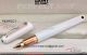 Perfect Replica White Mont Blanc M Marc Newson Fineliner Pen Rose Gold Clip (1)_th.jpg